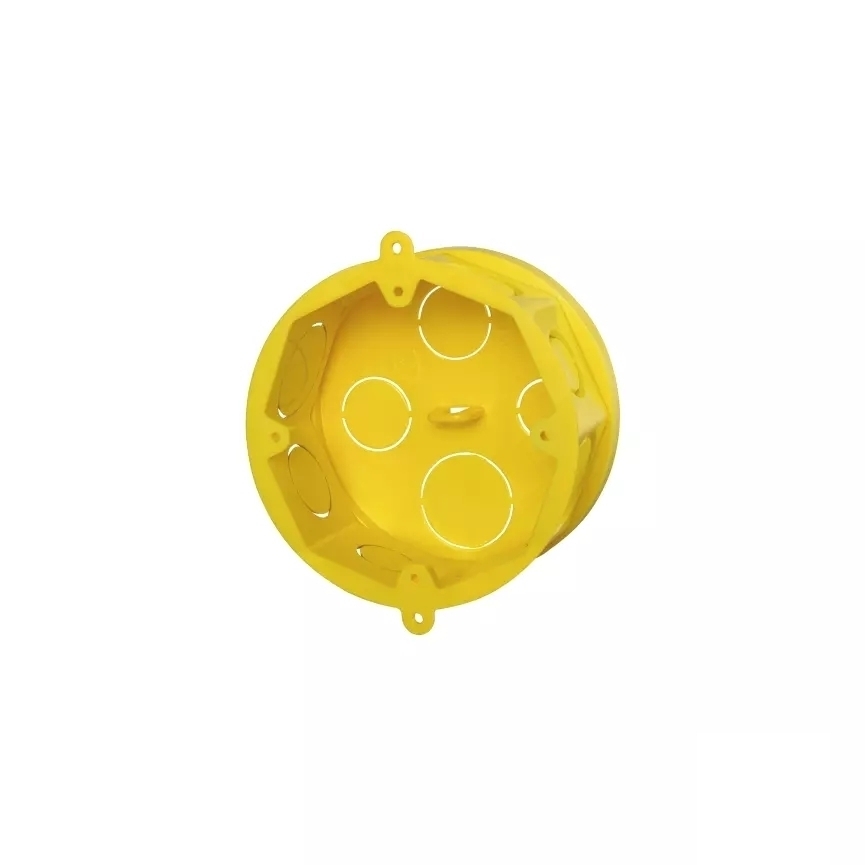 Caixa de luz 4x4 Octagonal Amarela Krona