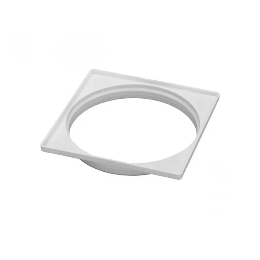 Porta Grelha Quadrada branca 100mm Krona