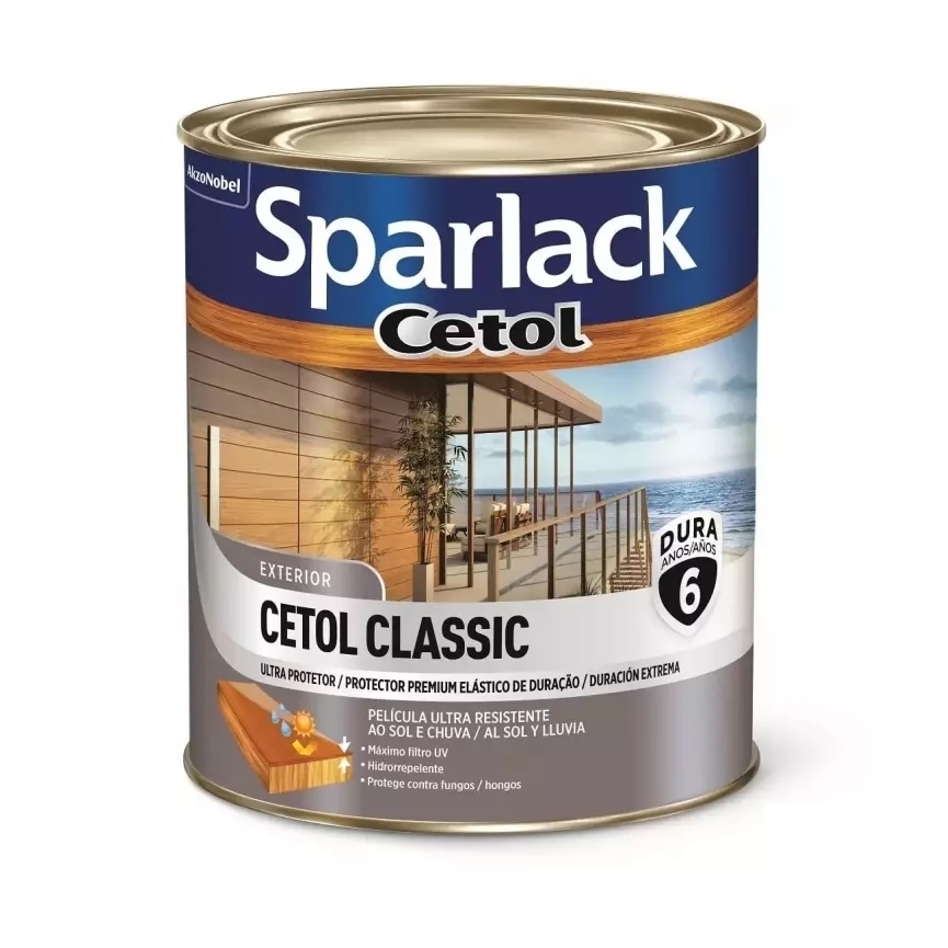 Verniz Base Solvente Cetol Ipe Acetinado 900ml Sparlack