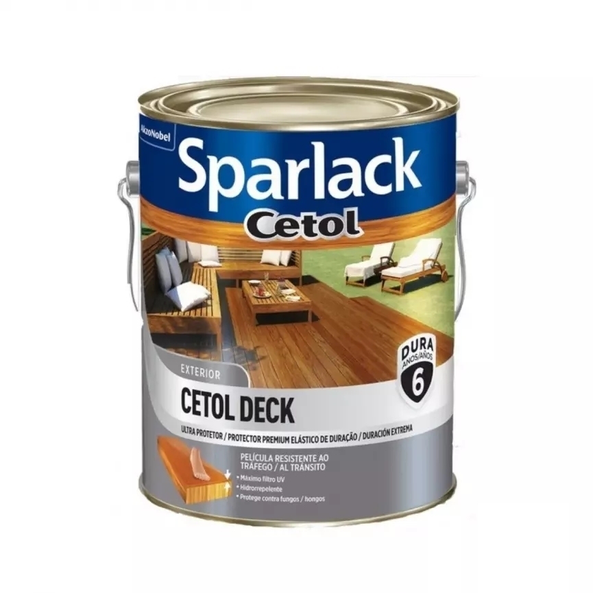 Verniz Sparlack Cetol Deck semi brilho 3,6L Natural