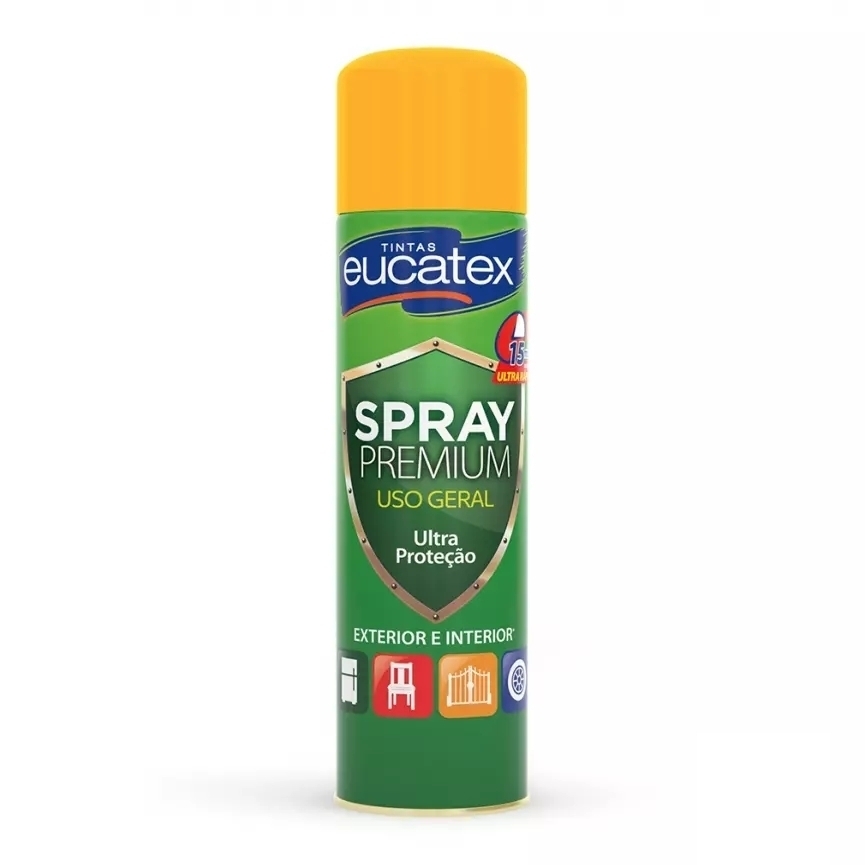 Tinta Spray Eucatex 400ml Amarela