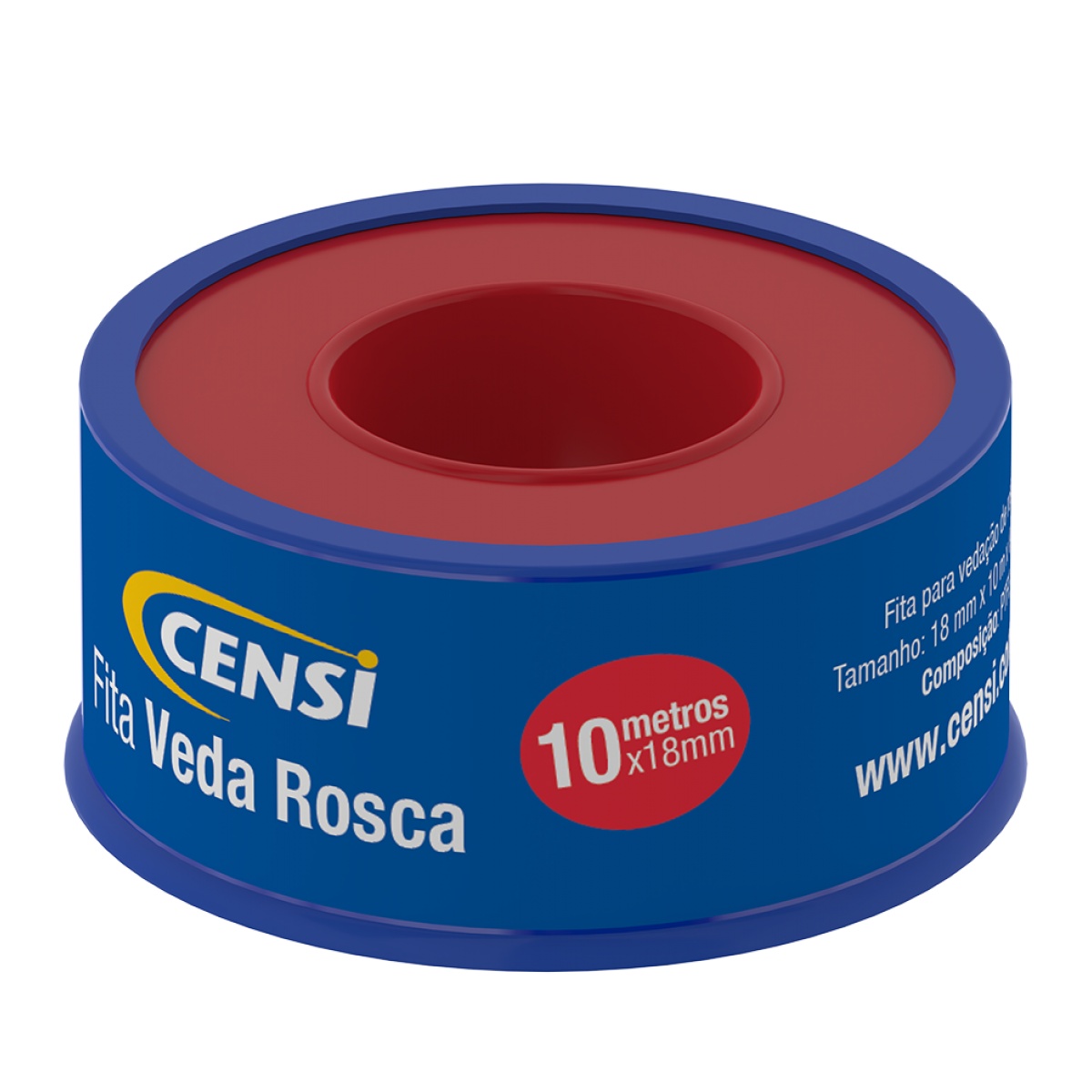 Fita Veda Rosca - 18 mm x 10 m Censi 7581