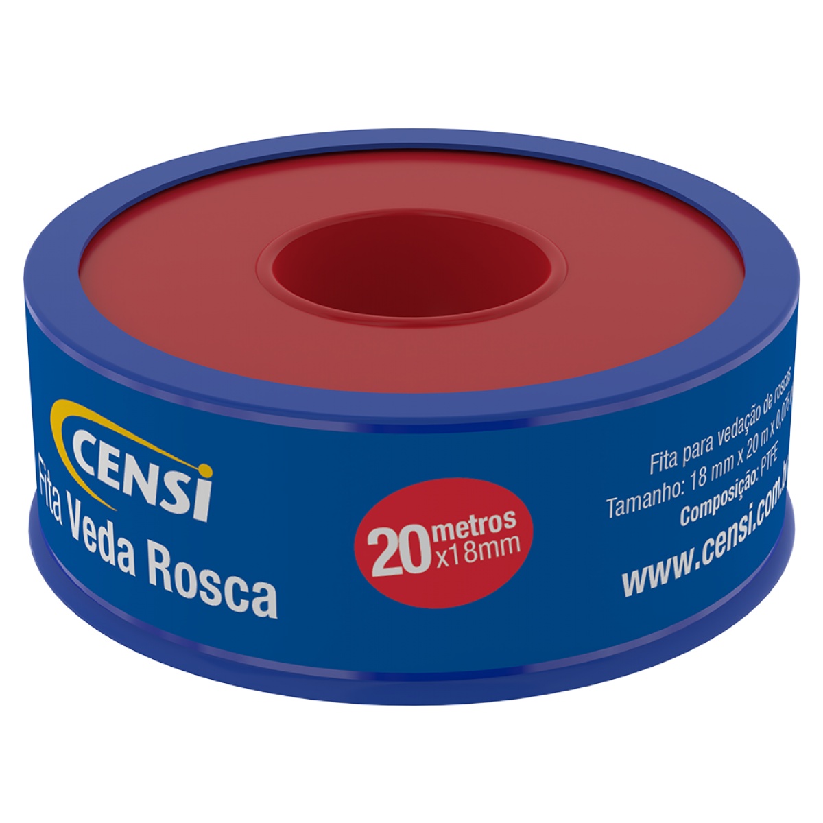 Fita Veda Rosca - 18 mm x 20 m Censi 7582