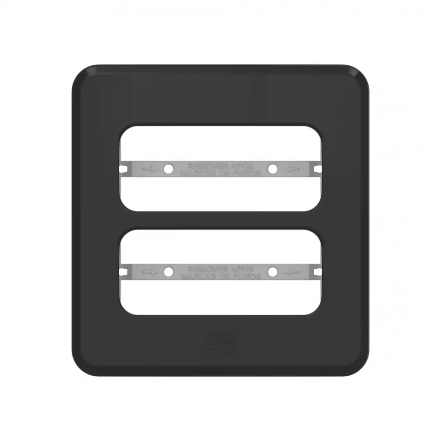Weg Composé Placa para Móveis 2 Módulos Preta